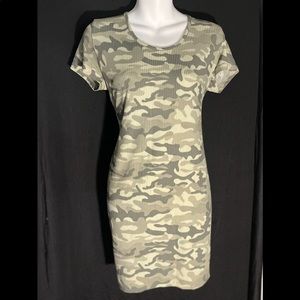 Army fatigue mini dress